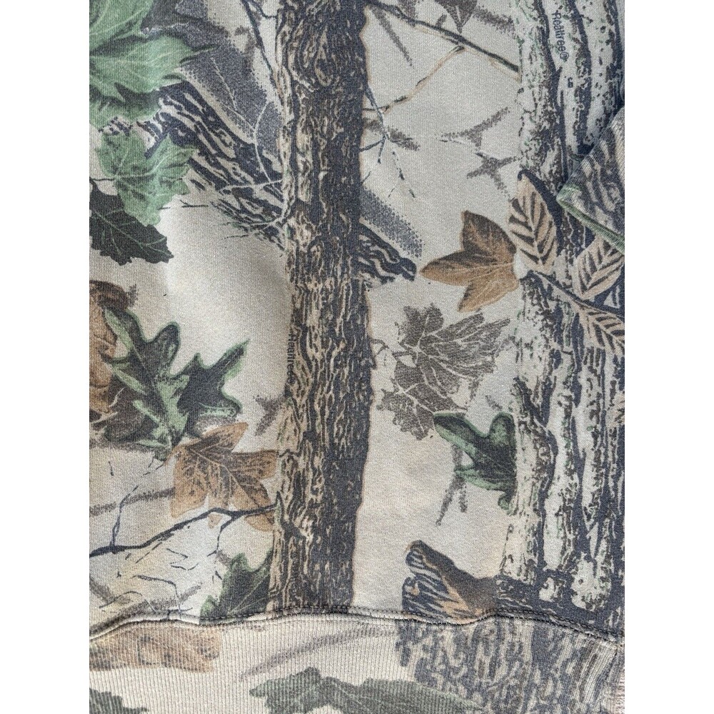 Vintage Jerzees Outdoors Camo Crewneck Mossy Oak Size Large - Picture 3 of 6